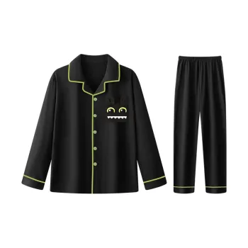 Qiao Ni Tong Pajama Set Men's Black