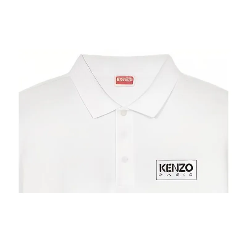 KENZO Polo Shirts Unisex White-4