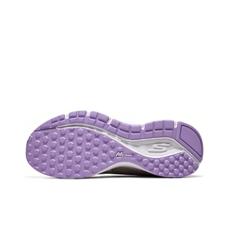 Skechers Go Run Consistent Anti Slip Wear Resistant Low Top Running Shoes Women's White Purple-4