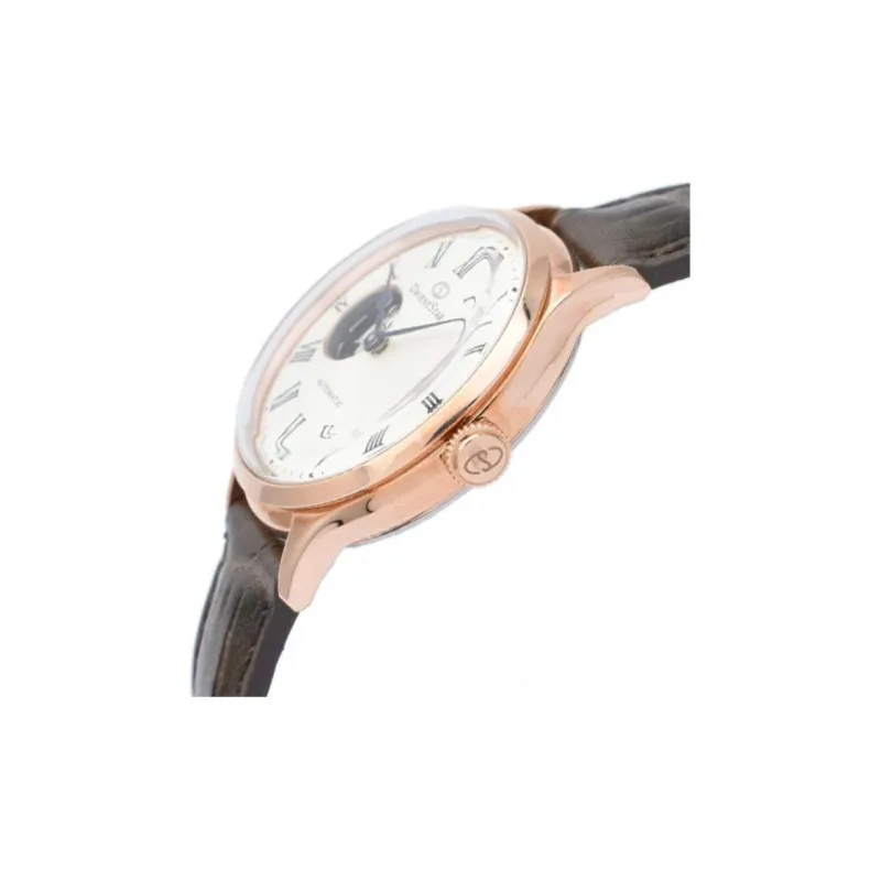 ORIENT Automatic Mechanical Movement Leather Watch Bands Watch Women's Watch Silver Dial-3