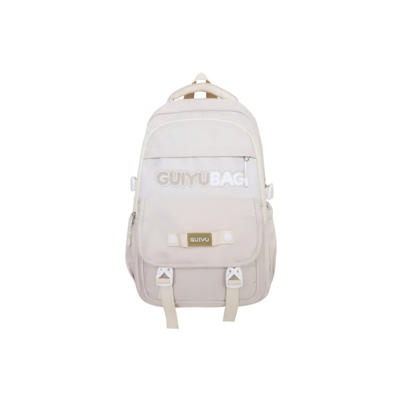 Yalu Nylon Backpack Women's White/Black/Pink/Purple/Yellow/Blue-4