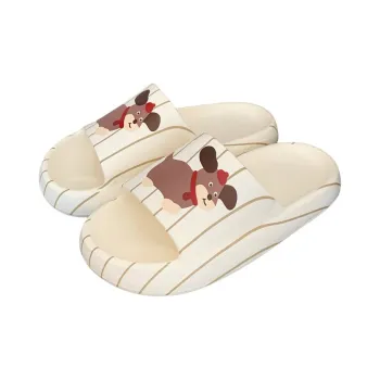 Thin Strips Sandal Slippers Unisex, White