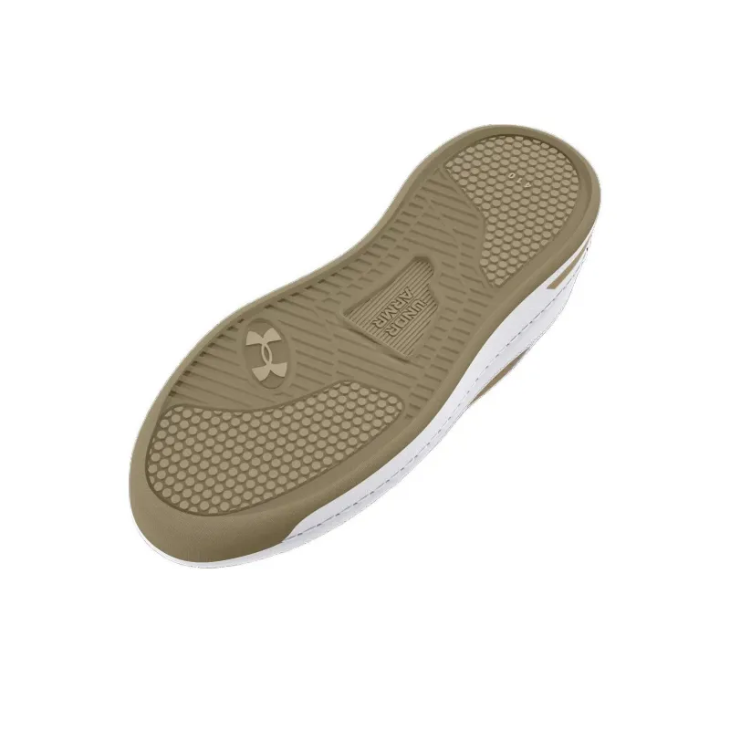 Under Armour Anti Slip Wear Resistant Low Top Casual Shoes Men's White Brown-4