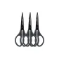 3-Piece[Length 180mm]Rust-Resistant Anti-Stick Black Blade Scissors