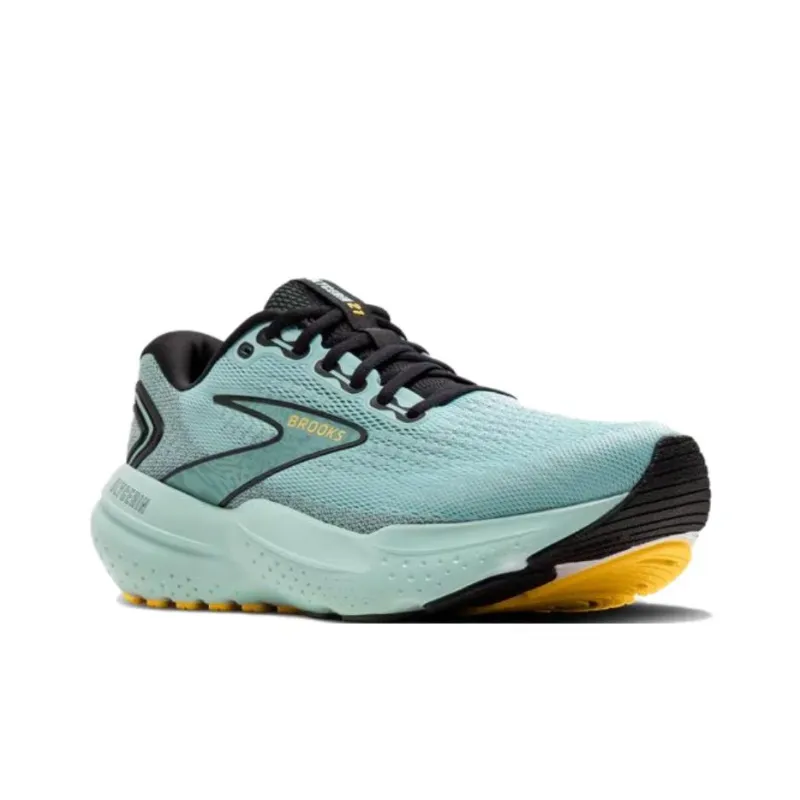 Brooks Glycerin 21 Anti-Slip Wear-Resistant Low-Top Casual Running Shoes Men's Blue-black Gold-3