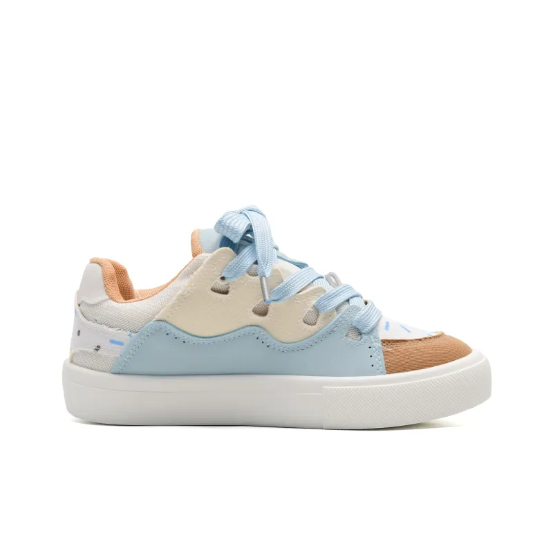 Circle Small Coverage Impact Resistance Breathable Height Increasing Low-Top Skateboard Shoes Women's Box Included-5