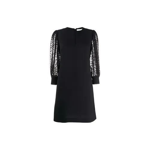 Givenchy Lace Sleeves Shift Dress