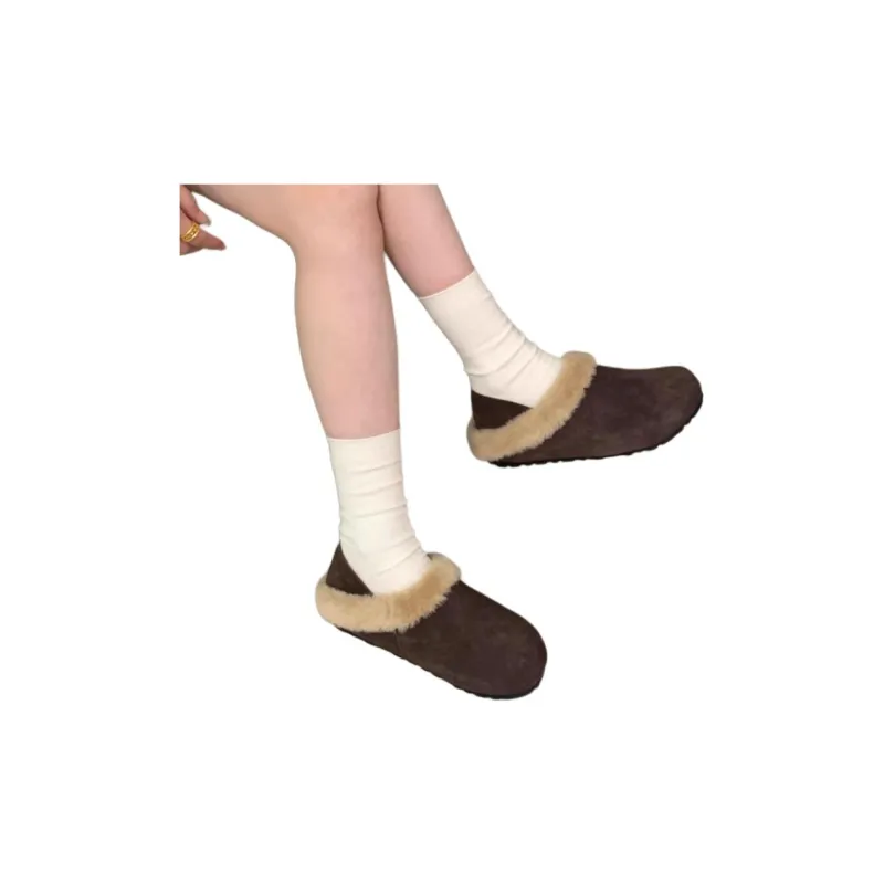Qiao Anju Home Slippers Khaki, Dark Brown-6