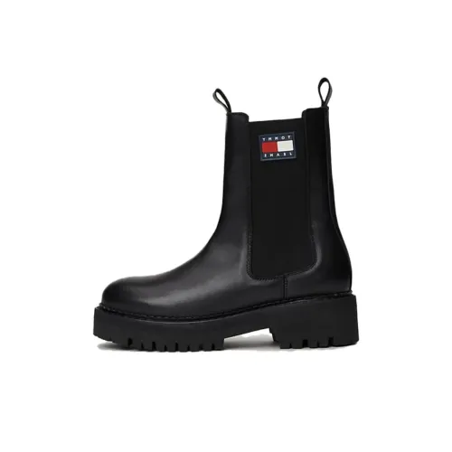 Tommy Hilfiger Short Chelsea Boots 4.5cm Women's Black