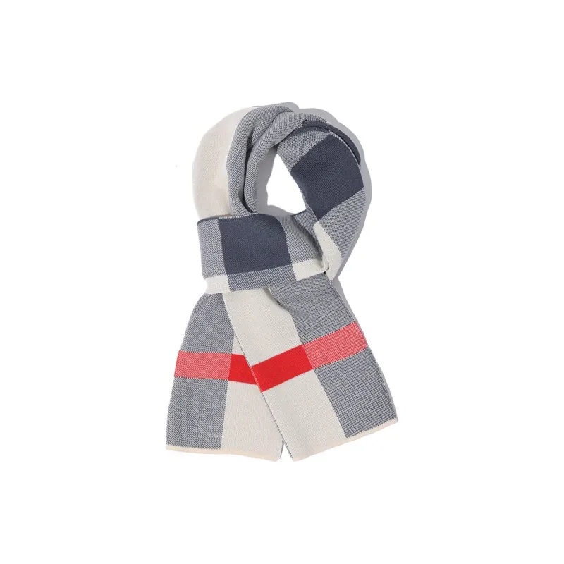 PISHUSHU Polyester Knit Scarves Unisex-3