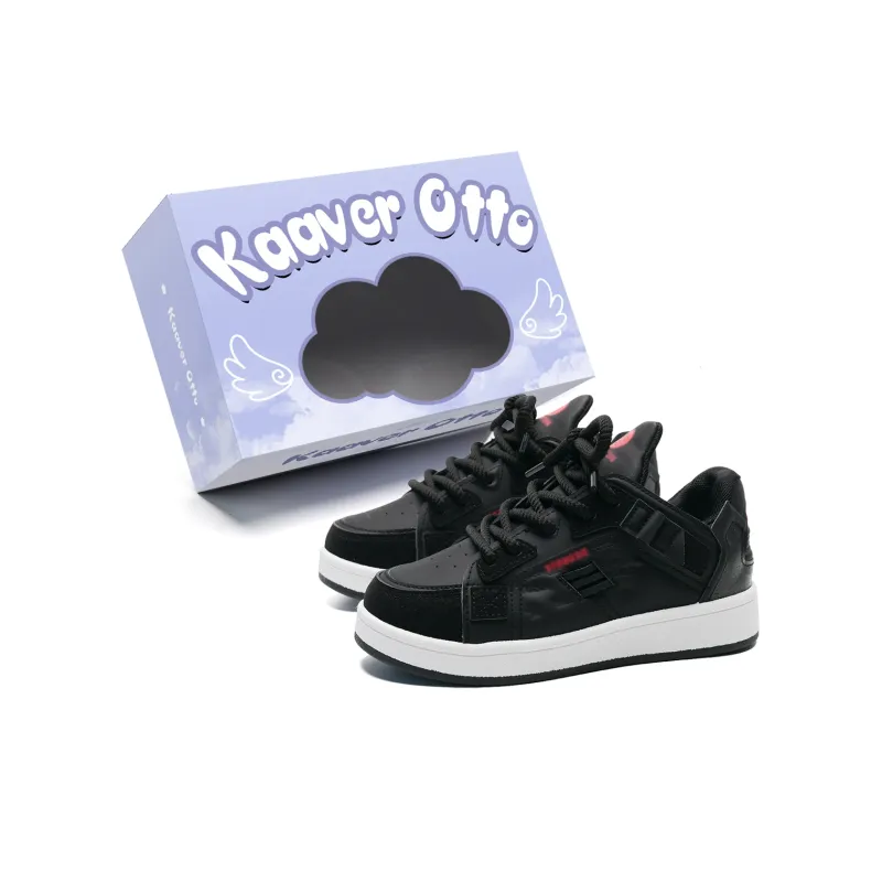KAAVER OTTO Slip Resistant, Abrasion Resistant, Lightweight, Breathable Low Top Skateboard Shoes Women's-7