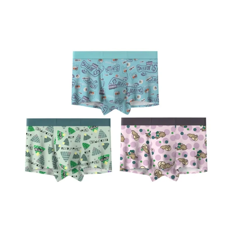 Qiao Ni Tong Underpants Men's 3 Pack-4