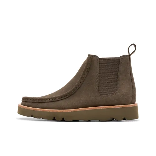 Clarks Short Chelsea Boots Women's Gray