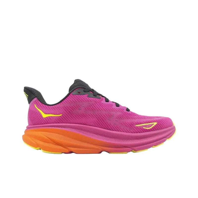 HOKA ONE ONE Clifton 9 Fuchsia Black Women's-1