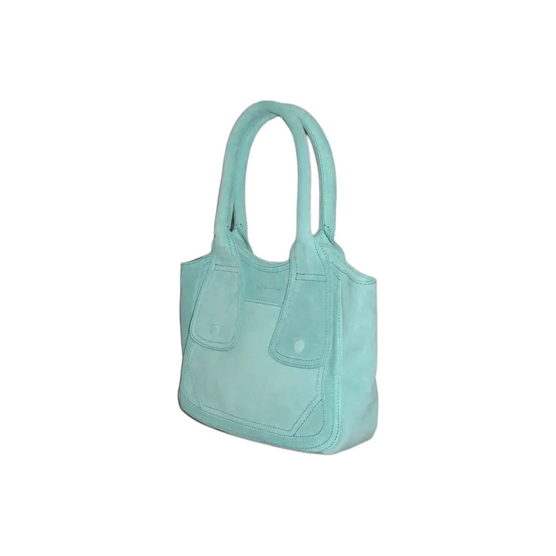Paloma-wool Cow Leather Tote Bag Shopping Bag Shoulder Bag Handbag Small Size Women's Red/Pink/Light Green-8