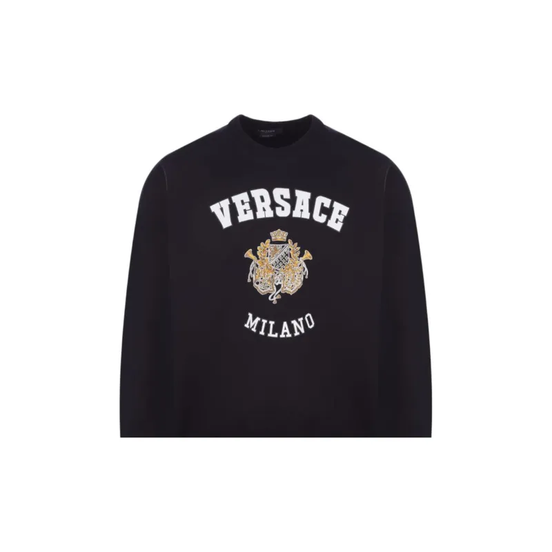 VERSACE Logo Crewneck-4