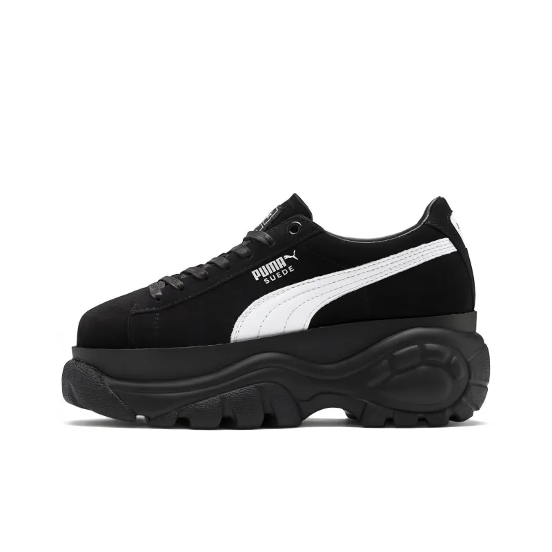 PUMA Buffalo X Suede Platform 'Black' Women's-0