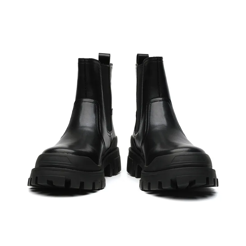 Chi Wolf Chelsea Boots Men's Black-2