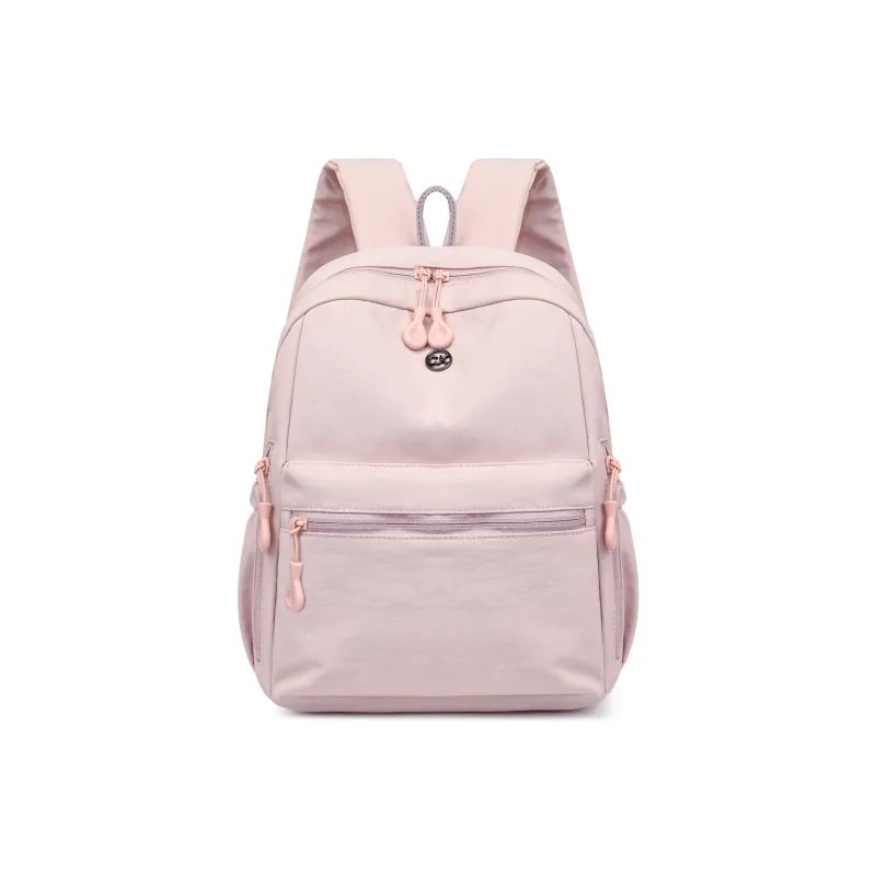 Yalu Oxford Backpack Women's Ivory/Black/Mint Green/Dusty Pink-12