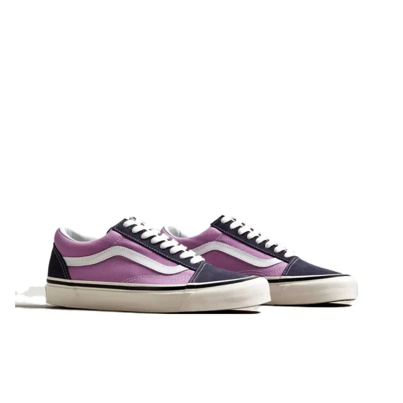 Vans Old Skool Anti-Slip Wear-Resistant Low-Top Skateboard Shoes Unisex Purple-4