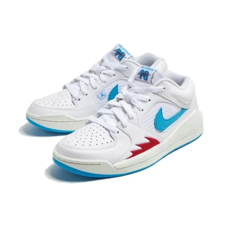 SoleFly x Jordan Stadium 90 Durable Breathable Low-Top Casual Shoes Men's White Blue-3