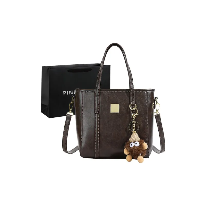 PINK·LAND PU Bucket Bags Handbags Women's Yellow Brown/Coffee/Black-12