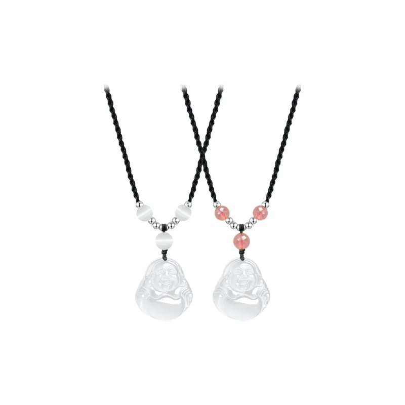 Chinese Jewelry Chalcedony Jade Necklaces Unisex-10