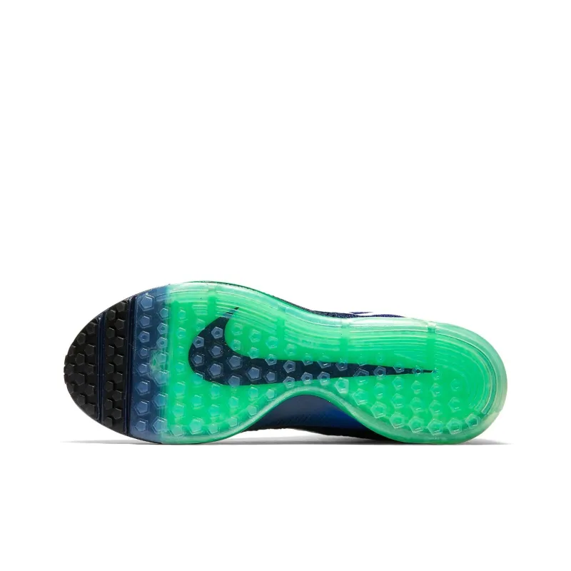 Nike All Out Flyknit 'College Navy White Black Electro Green'-4