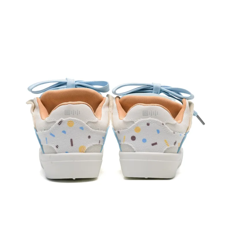 Circle Small Coverage Impact Resistance Breathable Height Increasing Low-Top Skateboard Shoes Women's Box Included-6