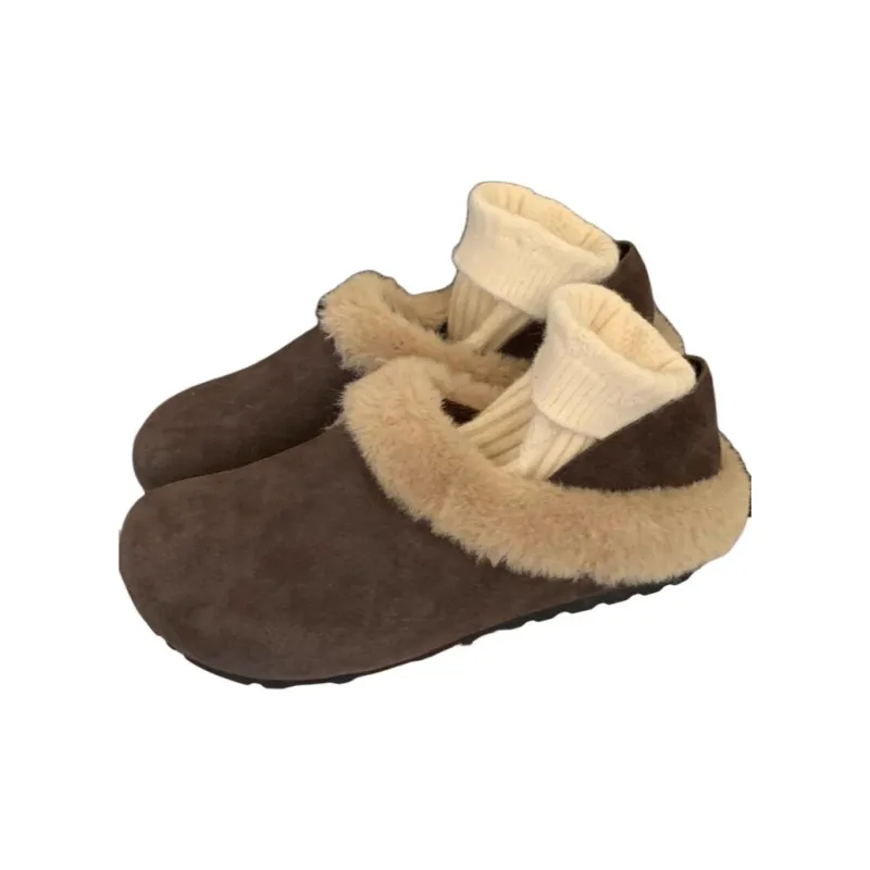 Qiao Anju Home Slippers Khaki, Dark Brown-5