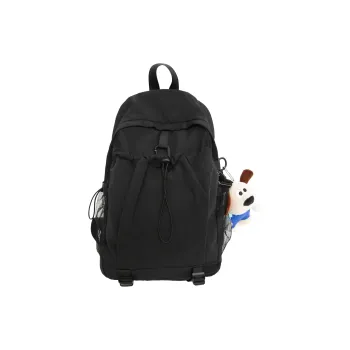 Yalu Nylon Backpack Regular Unisex Light Gray/Red Black/Neon Green/Brown