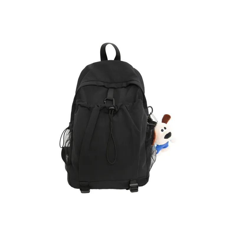 Yalu Nylon Backpack Regular Unisex Light Gray/Red/Black/Neon Green/Brown-0