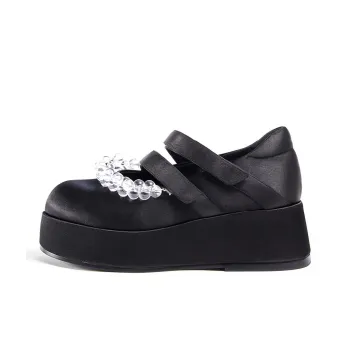 It's Toasted Shibuya One Japanese Style Row Platform Shoes Women's Black