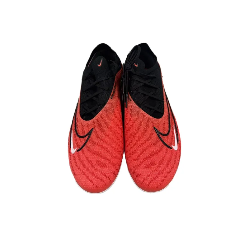 Nike Anti Slip Wear Resistant Soccer Shoes Men's Red Black-4