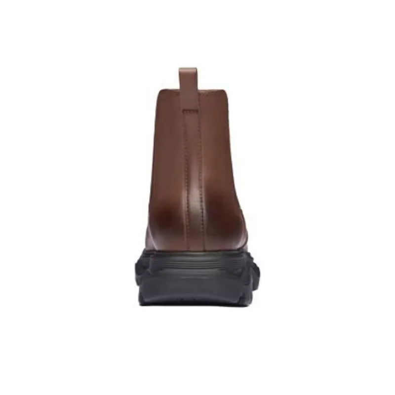 Clarks Short Chelsea Boots 4.5cm Men's Brown-3