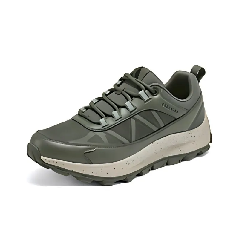 Skechers OUTDOOR Cushioned Slip Resistant Low Top Casual Running Shoes Men's Olive Green-2
