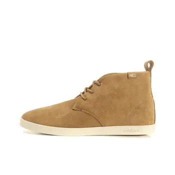 Adidas NEO Anti-Slip Wear-Resistant Mid-Top Skateboard Shoes Men's Brown