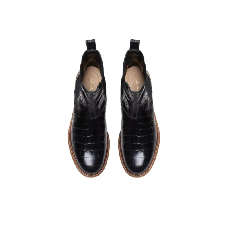 Clarks Chelsea Boots Women's Black-3