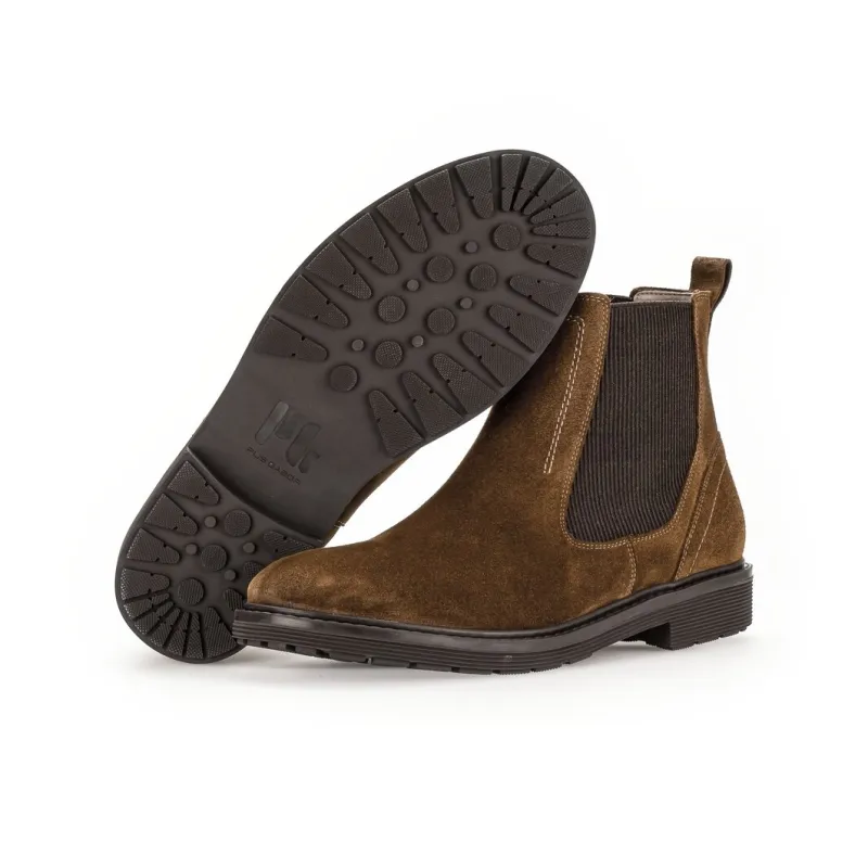 Gabor Pius Short Chelsea Boots 3cm Men's Brown-5