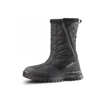 DECATHLON Warm Water Resistant Slip Resistant Knee High Snow Boots Men's Black