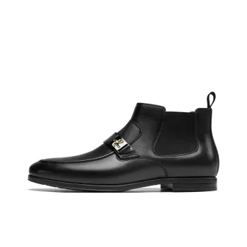 ROBERTA DI CAMERINO Short Chelsea Boots Men's Black