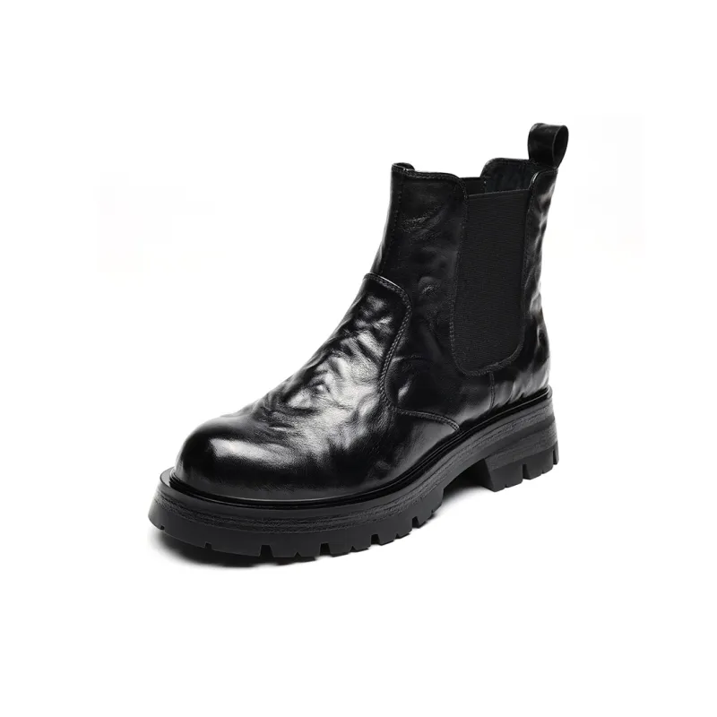 EBLAN Ankle Length Chelsea Boots Women's Black-1