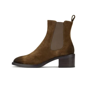 73Hours Strolling Through The Neighborhood Short Chelsea Boots Women's Brown