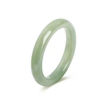 Emerald Hetian Jade Bangles Green Jade Women's