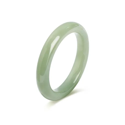 Emerald Hetian Jade Bangles Green Jade Women's
