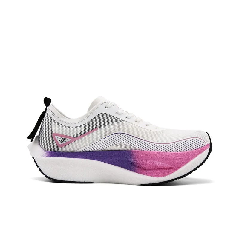 YUDONG Running Shoes Men Low Top White Purple-1