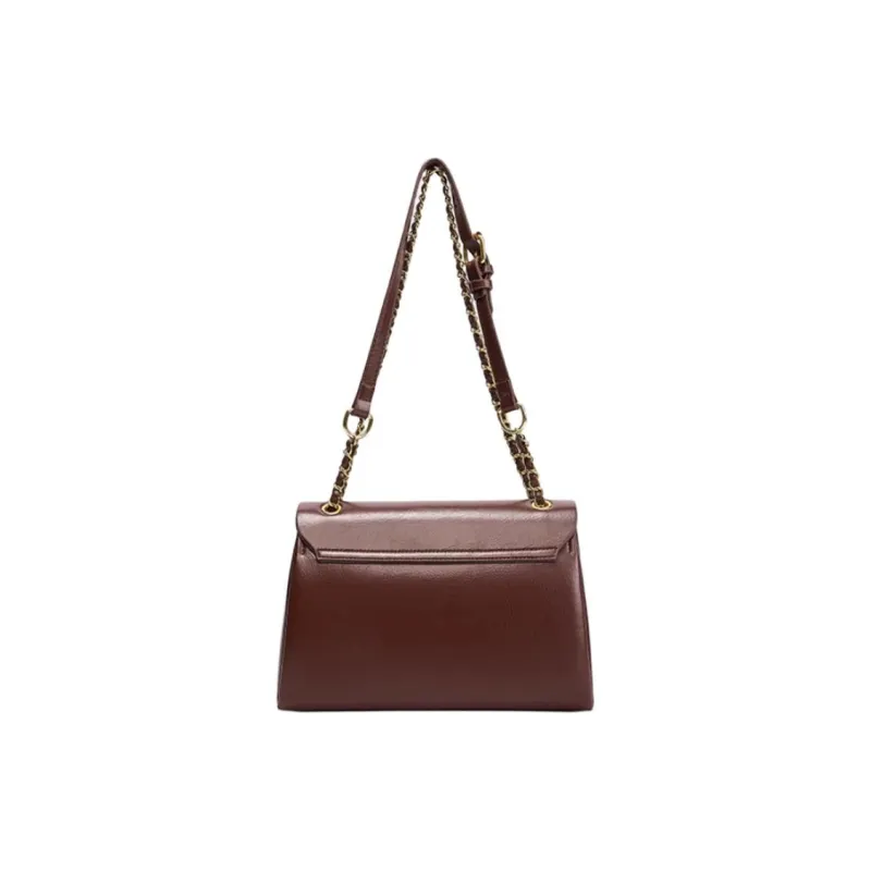 JOSINY Synthetic Leather Messenger Bag Shoulder Bag Medium Size Women's Coffee-3