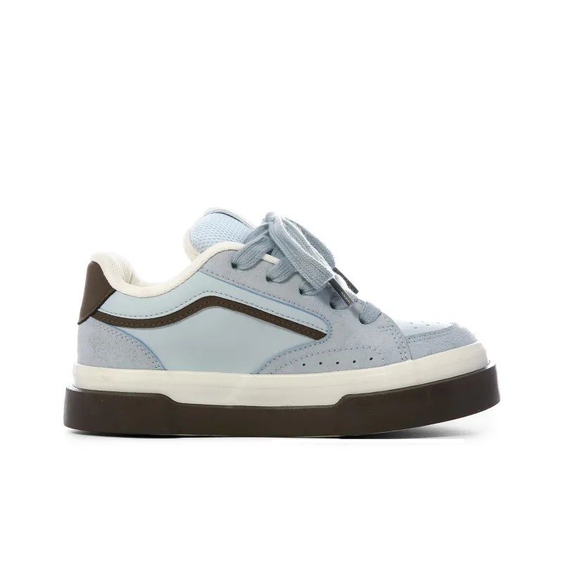 Lovely You Wear-resistant And Lightweight Low-Top Skateboard Shoes Women's Light Blue-2