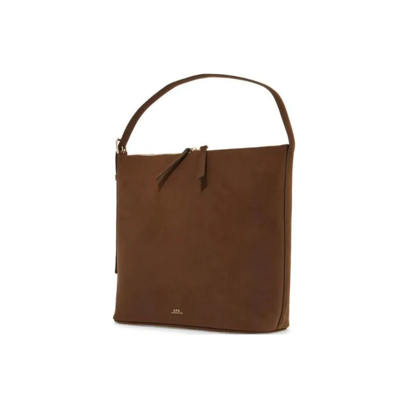 A.P.C Logo Printed Hobo Bag-1