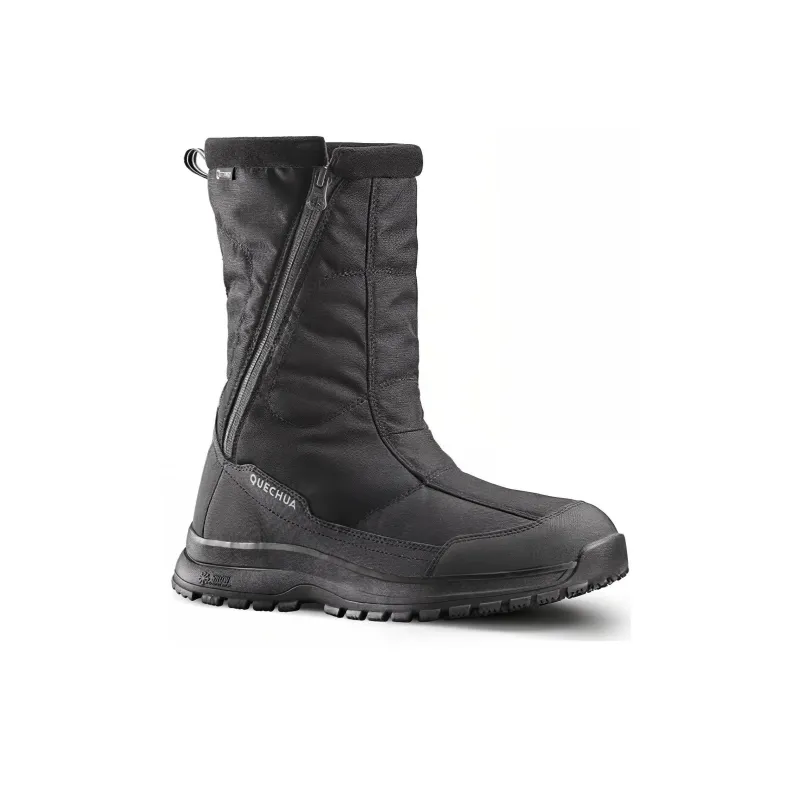 DECATHLON Warm Water-Resistant Slip-Resistant Knee-High Snow Boots Men's Black-1